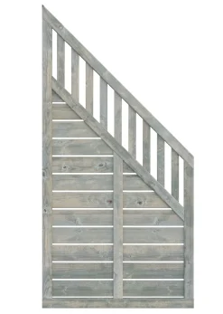 Aitaelementti Palmako Helis 3/Marit 3 180/90x90 cm painekyllästetty harmaa 5 kpl/pkt