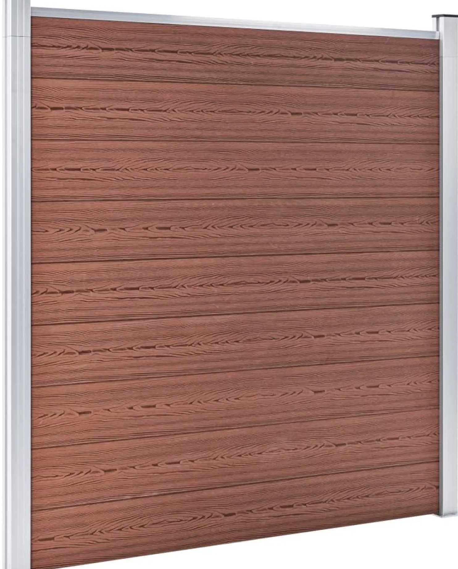 Aitasarja 5 paneelia + 1 vinopaneeli puukomposiitti 965x186cm ruskea