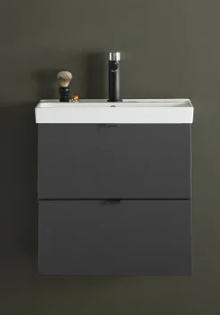 Allaskaappi altaalla Hafa Neat, 560x550mm, 2 laatikkoa, antrasiitti