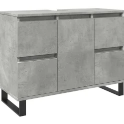 Allaskaappi betoninharmaa 80x33x60 cm (57237)