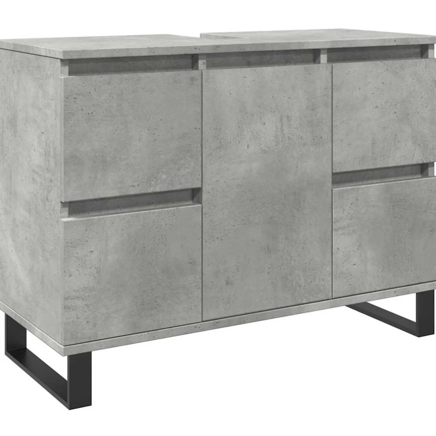 Allaskaappi betoninharmaa 80x33x60 cm (57237)