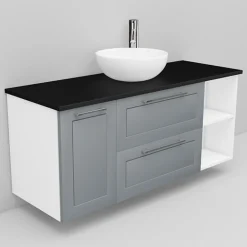 Allaskaappi ja Coast-allas Noro Flexline 168 1200 mm musta taso eri värejä