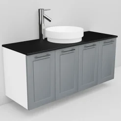 Allaskaappi ja Peak-allas Noro Flexline 127 1200 mm musta taso eri värejä