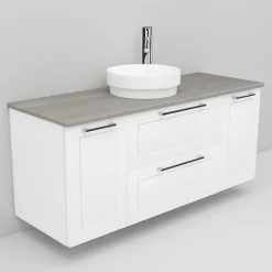 Allaskaappi ja Peak-allas Noro Flexline 156 1200 mm marmoritaso eri värejä