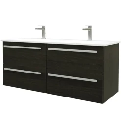 Allaskaappi kahdella altaalla Harma Serena, 1210mm, musta tammi