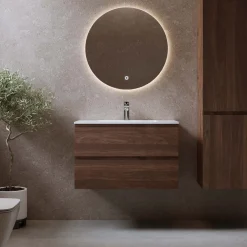 Allaskaappi pesualtaalla Bathlife Eufori, pähkinä, eri kokoja
