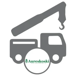 Aureskoski toimitus perille kuorman purku nosturilla