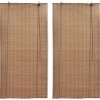 Bambu rullaverhot 2kpl 120 x 220 cm ruskea