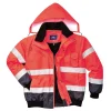 Bombertakki Portwest C465 Hi-Vis 300D punainen/sininen
