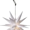 3D LED-valotähti Star Trading Alice, ulkokäyttöön, 60cm, valkoinen