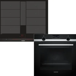 Erillisuuni ja induktioliesitaso Siemens HB579GBR3 EX675LYV1E, teräs