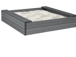 Hiekkalaatikko penkeillä Nordic Play 24x120x120cm komposiitti sis, verkko