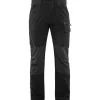 Housut Blåkläder 1422 Stretch musta/keltainen