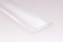 H-profiili Keraplast, 6mm, PC-muovia, kirkas, määrämittainen