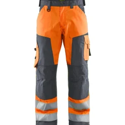 Huomiohousut Blåkläder 1566 Highvis huomio-oranssi/harmaa