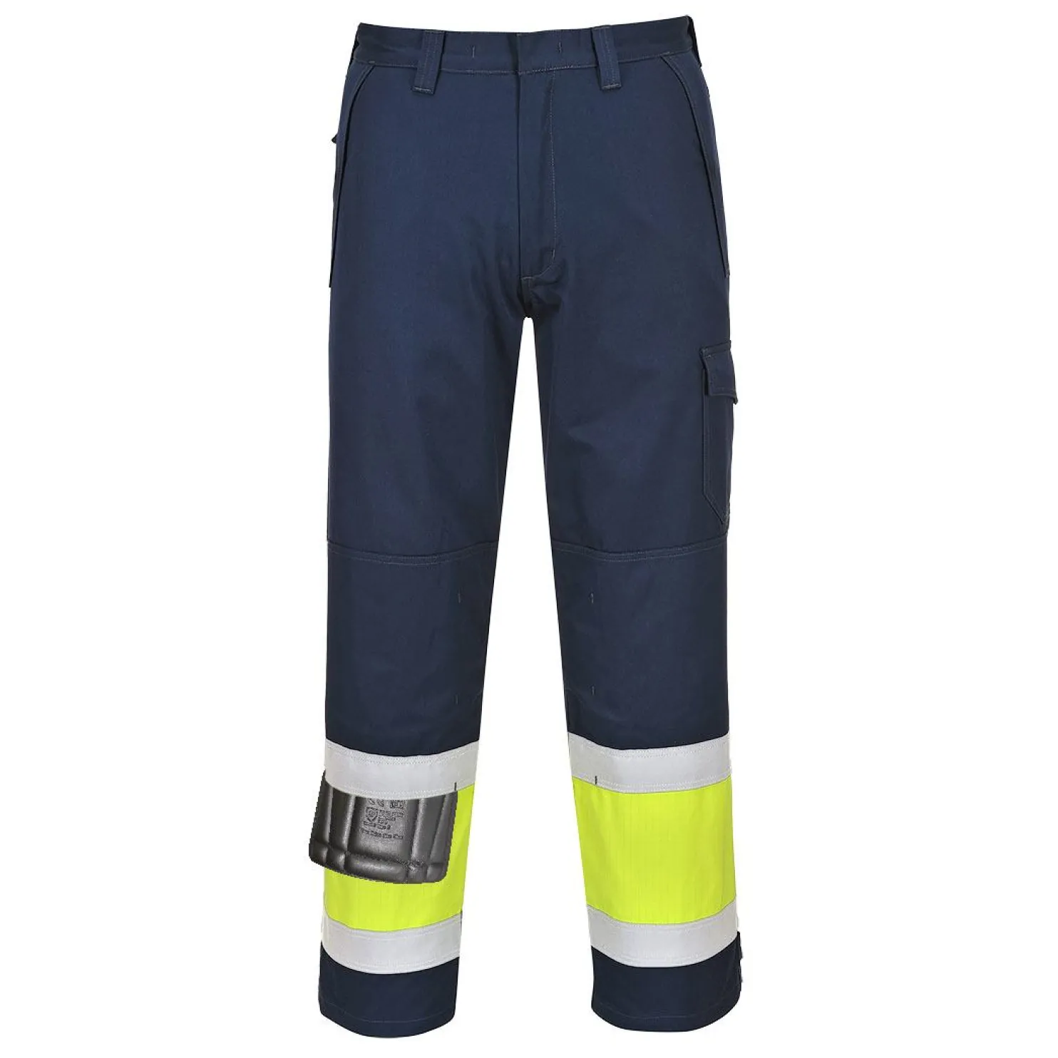 Huomiohousut Portwest MV26 Modaflame keltainen/sininen