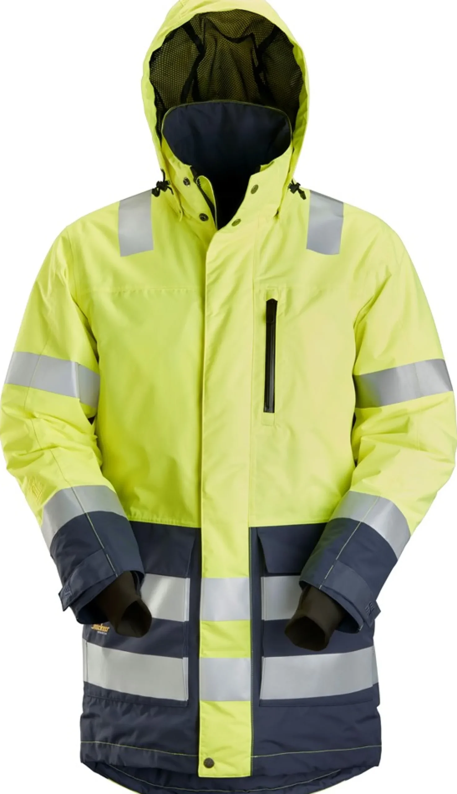 Huomioparkatakki Snickers Workwear AllroundWork 1830 LK 3 keltainen