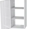 Hyllykaappi Polaria 400x850x350 mm yläkaappi vasenkätinen 2 hyllyä valkoinen