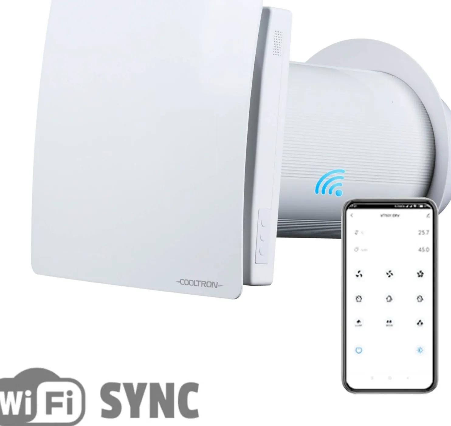 Ilmanvaihtokone lämmön talteenotolla Cooltron Reco 60 SYNC WIFI