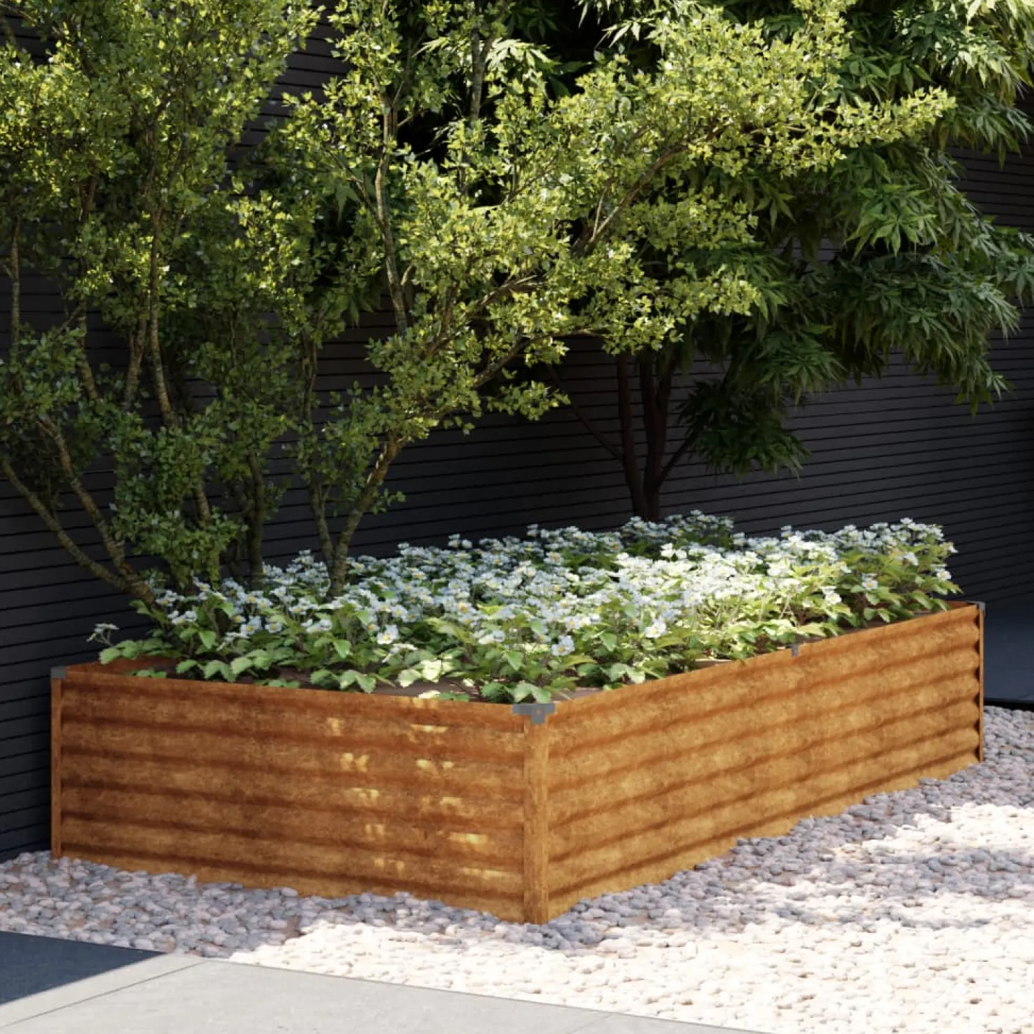 Istutuslaatikko 195x100x36 cm corten-teräs