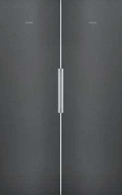 Jääkaappi ja pakastin Siemens KS36VVXDP GS36NVXEV iQ300, 120cm, 346/242 l, musta teräs