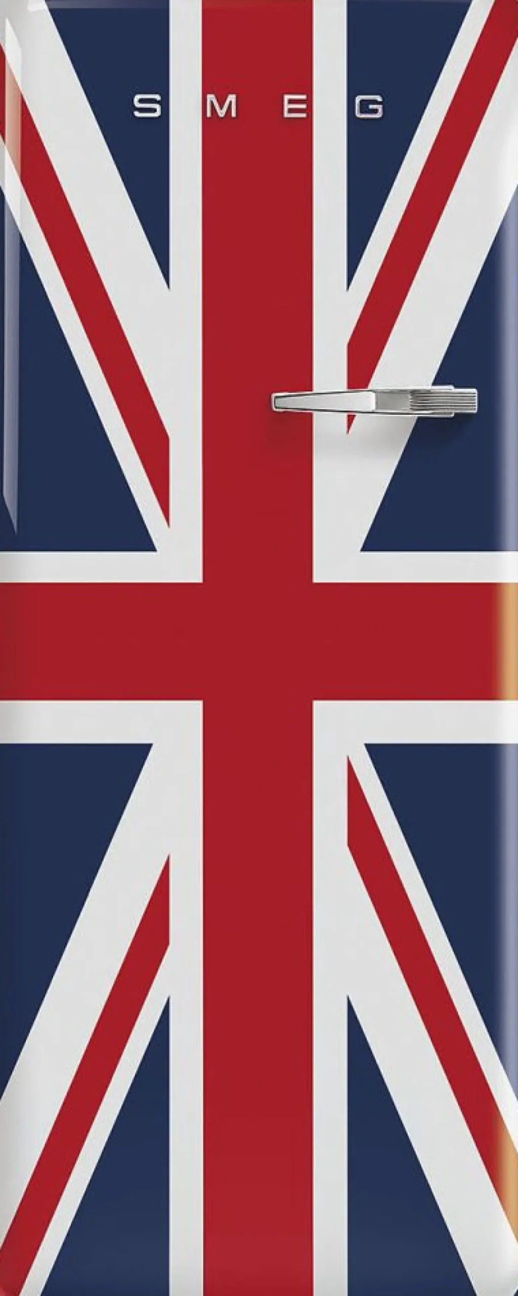 Jääkaappi pakastelokerolla Smeg Retro FAB28-DUJ5 Union Jack 60cm, 244/26 l
