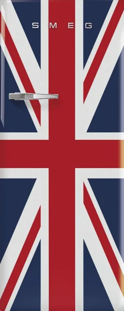 Jääkaappi pakastelokerolla Smeg Retro FAB28-DUJ5 Union Jack 60cm, 244/26 l