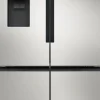 Jääkaappipakastin French Door Siemens iQ500 KF96IAPEA 90.5, 375/199 l, vesiautomaatti, jääpalakone, teräs
