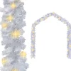 Jouluköynnös LED-valoilla, 10 m, valkoinen