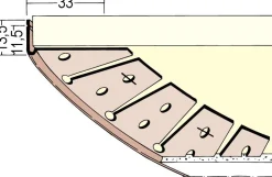 Kaaritasoituslista ulkokulmaan Jorma