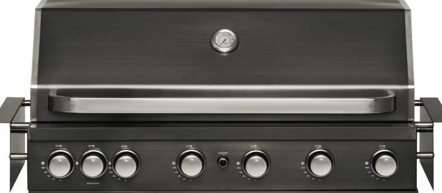 Kaasugrilli Mustang Black Jewel 6 built-in, 6 poltinta, upotettava, musta