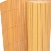 Kaksipuolinen puutarha-aita PVC 90x300cm keltainen