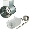 Kanavalämmitin Airsec 200 mm / 1200 W + termostaatti