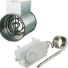 Kanavalämmitin Airsec 160 mm / 2400 W + termostaatti