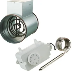 Kanavalämmitin Airsec 160 mm / 2400 W + termostaatti