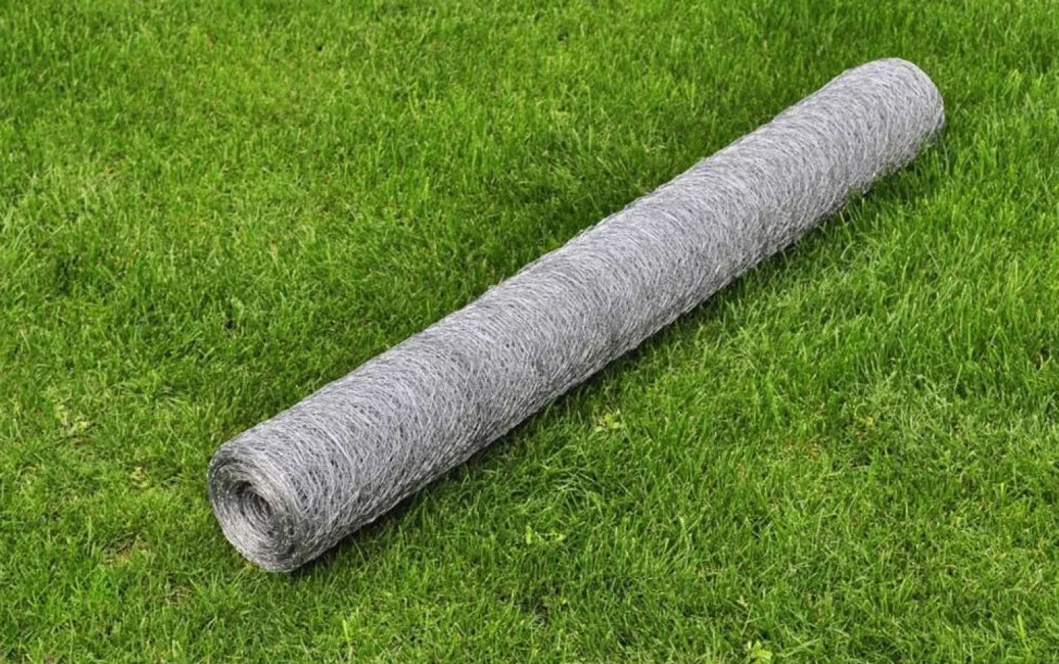 Kanaverkko galvanoitu PVC pinnoitteella silmäkoko 13mm 25x1m hopea