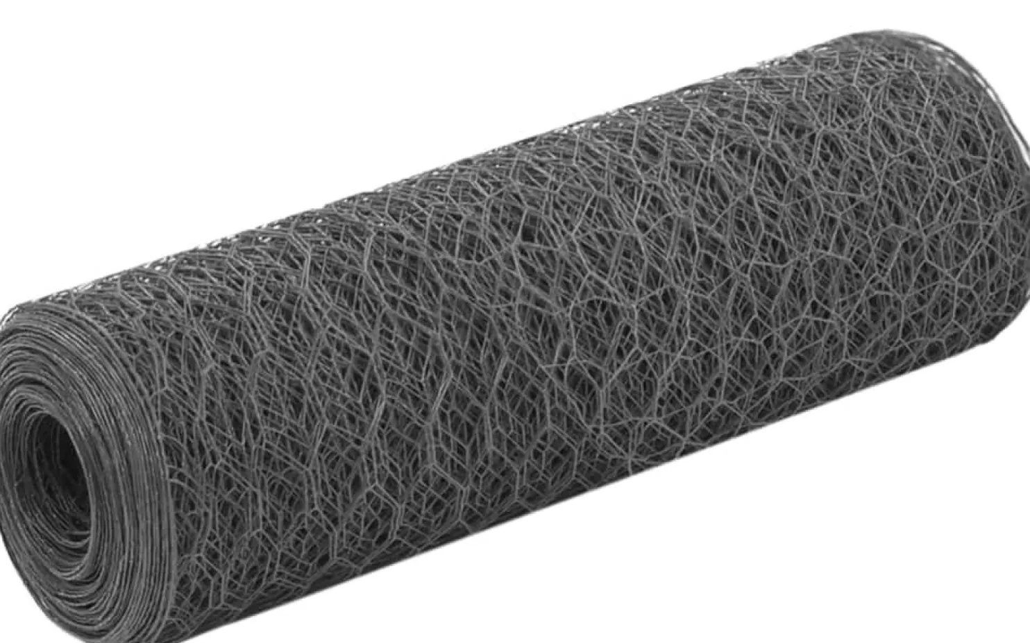 Kanaverkko teräs PVC pinnoitteella silmäkoko 36mm 25x0.5m harmaa