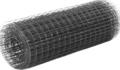 Kanaverkko 19x19mm galvanoitu teräs 25x0.5m harmaa