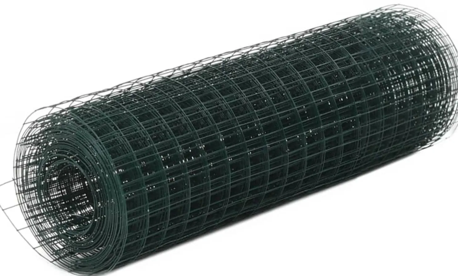 Kanaverkko 12x12mm galvanoitu teräs 25x0.5m vihreä