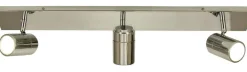Kattospotti Aneta Lighting Livorno 3-osainen suora IP44 kromi/valkoinen