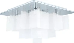 Kattovalaisin Condrada 1 470x470x300 mm 8-osainen kromi/valkoinen