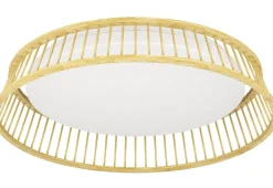 Kattovalaisin Eglo Luppineria, Ø45cm, LED, 20W, IP20, bambu