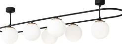Kattovalaisin Linento Lighting Abakus 6-osainen musta