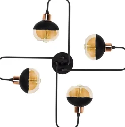 Kattovalaisin Linento Lighting Ani 4-osainen musta/kupari