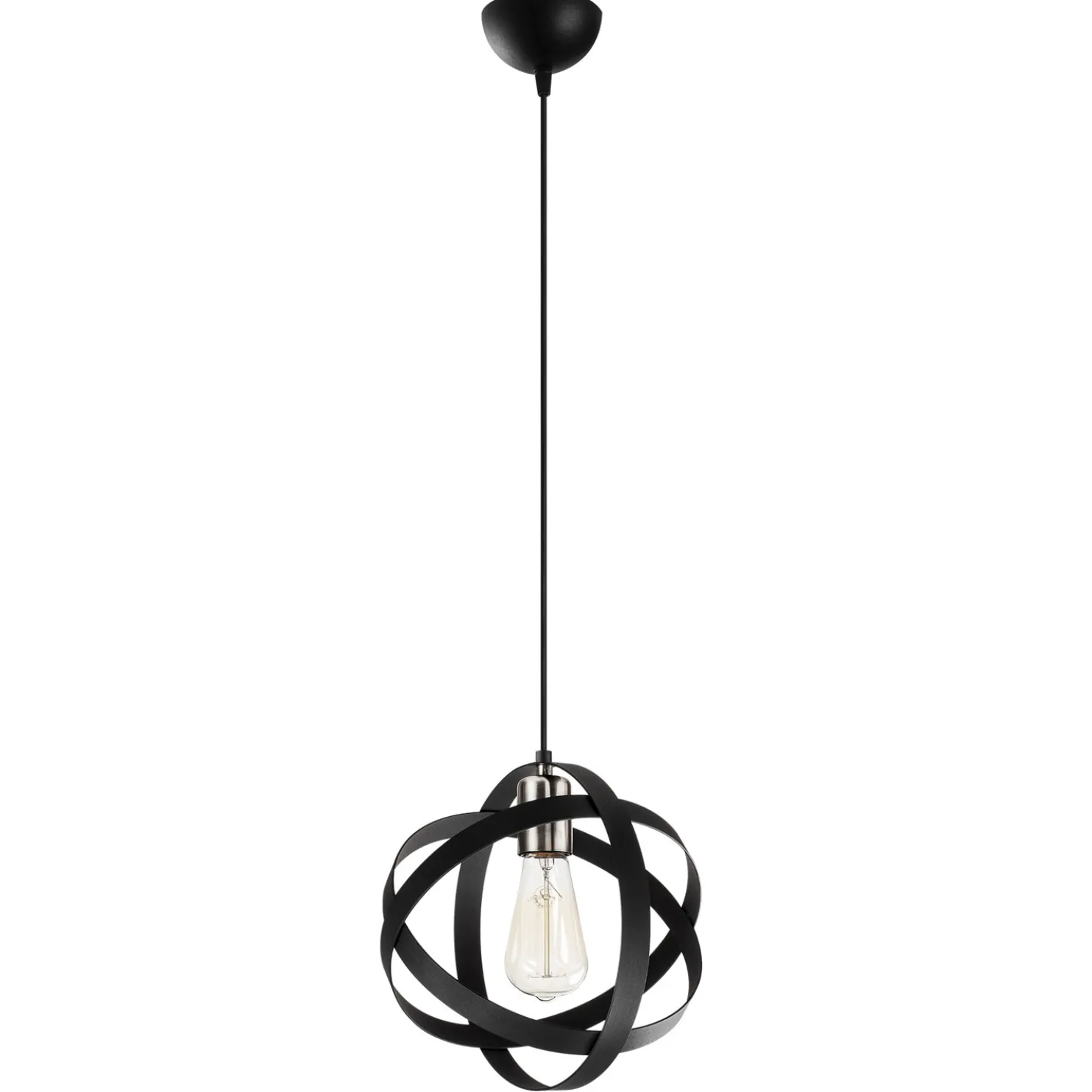 Kattovalaisin Linento Lighting Gezegen, musta/nikkeli
