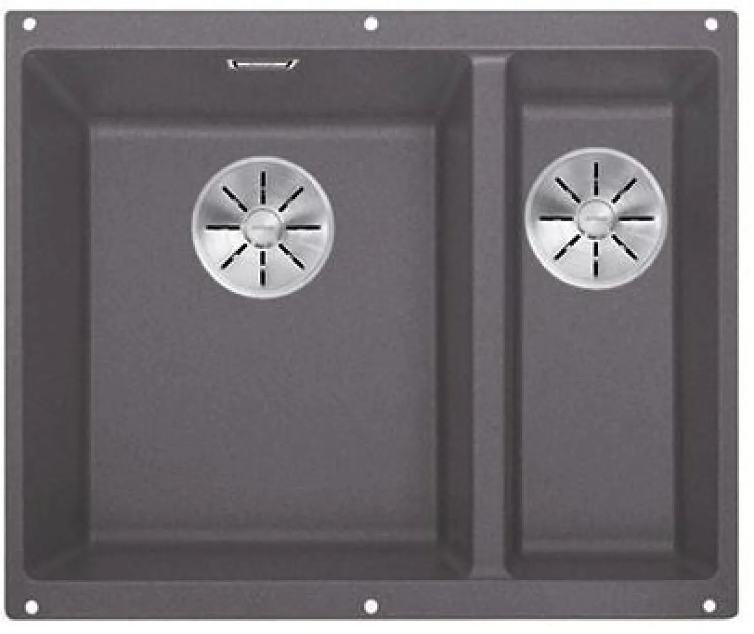 Keittiöallas Blanco Subline 340/160-U, 555x460mm, Silgranit, altakiinnitettävä, eri värejä, vasen