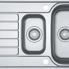 Keittiöallas Franke Spark SKX 651, 1.5-altainen, laskutasolla, 1000x500mm, ruostumaton teräs