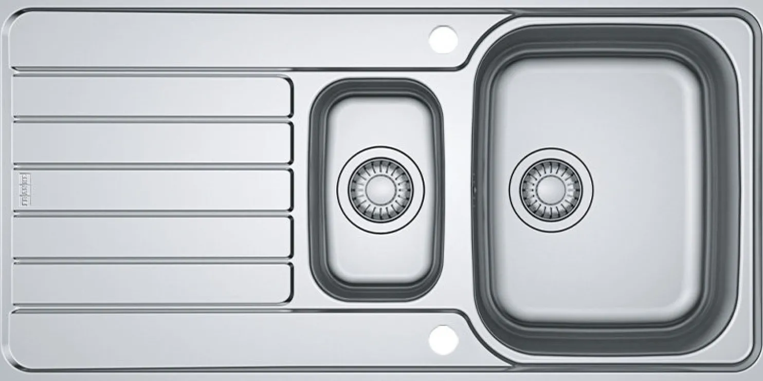 Keittiöallas Franke Spark SKX 651, 1.5-altainen, laskutasolla, 1000x500mm, ruostumaton teräs