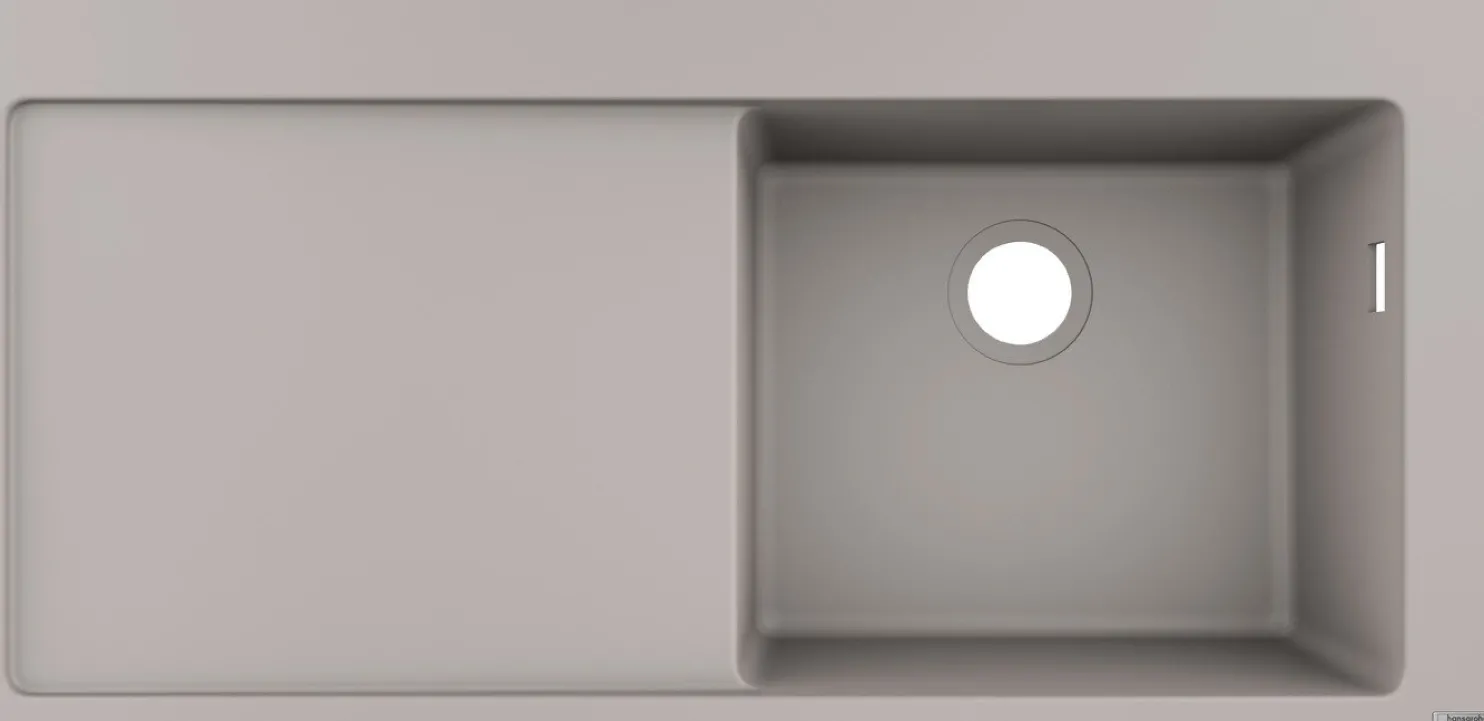 Keittiöallas Hansgrohe S51 S514-F450, upotettava 450, valutustaso vasen, Silicatec, eri värejä