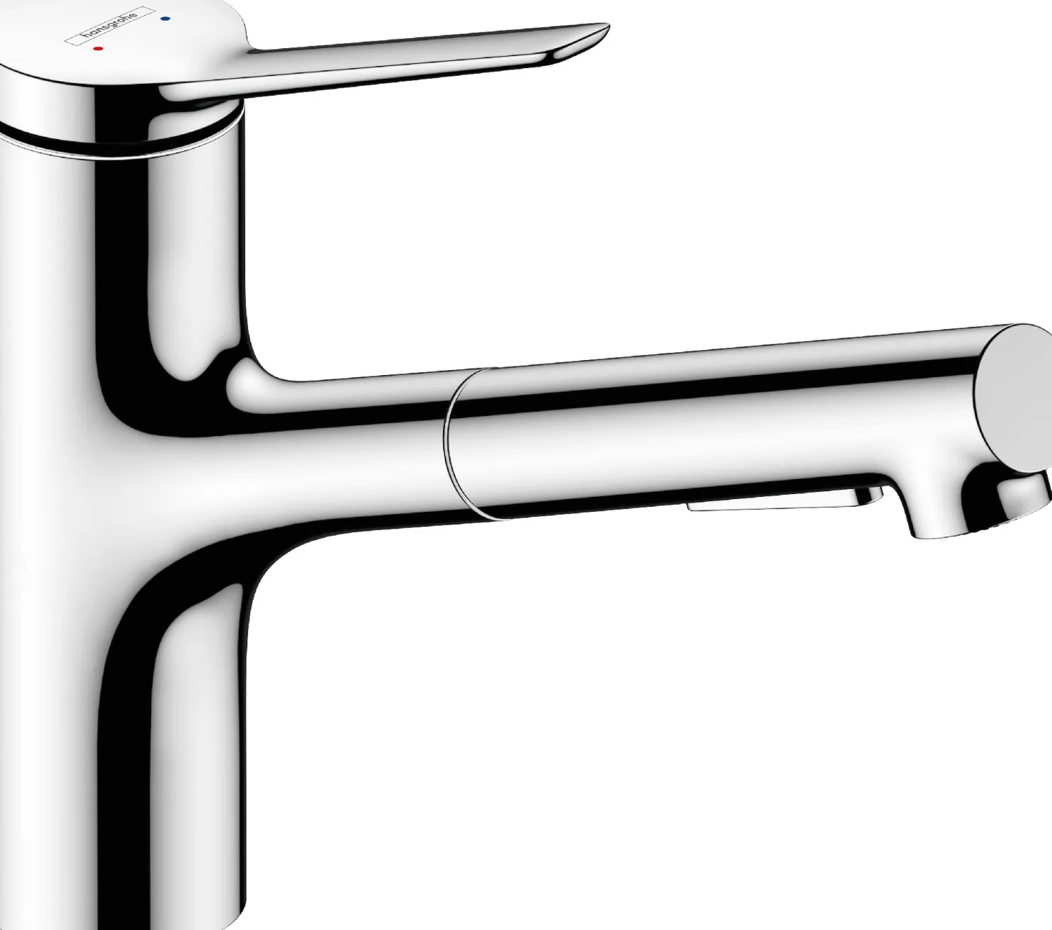 Keittiöhana Hansgrohe Zesis M33 150 2 jet, ulosvedettävä juoksuputki, sBox lite, kromi